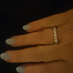 Touchstone Crystal Eternity band. Size 6